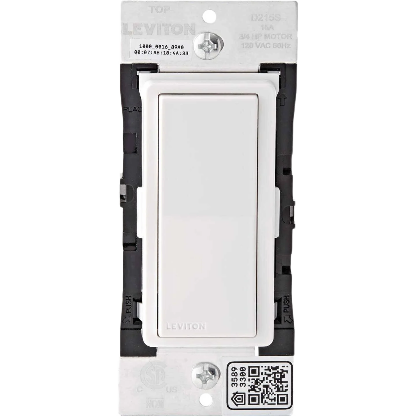 Top-Quality Leviton Decora Smart WiFi 15A White Rocker Dimmer Switch Convenient