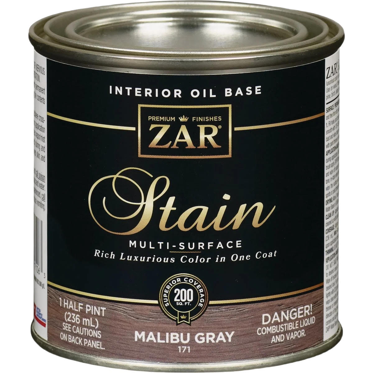 Unique ZAR® Interior Oil Base Malibu Gray Wood Stain 1 2 Pint Trusted