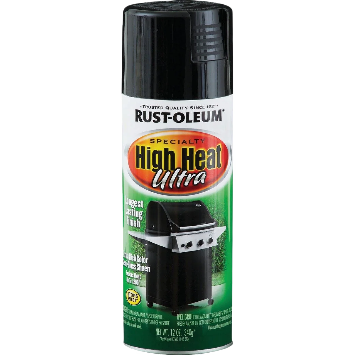Smooth Rust-Oleum Black High Heat Ultra Spray Paint 12 oz. Unique