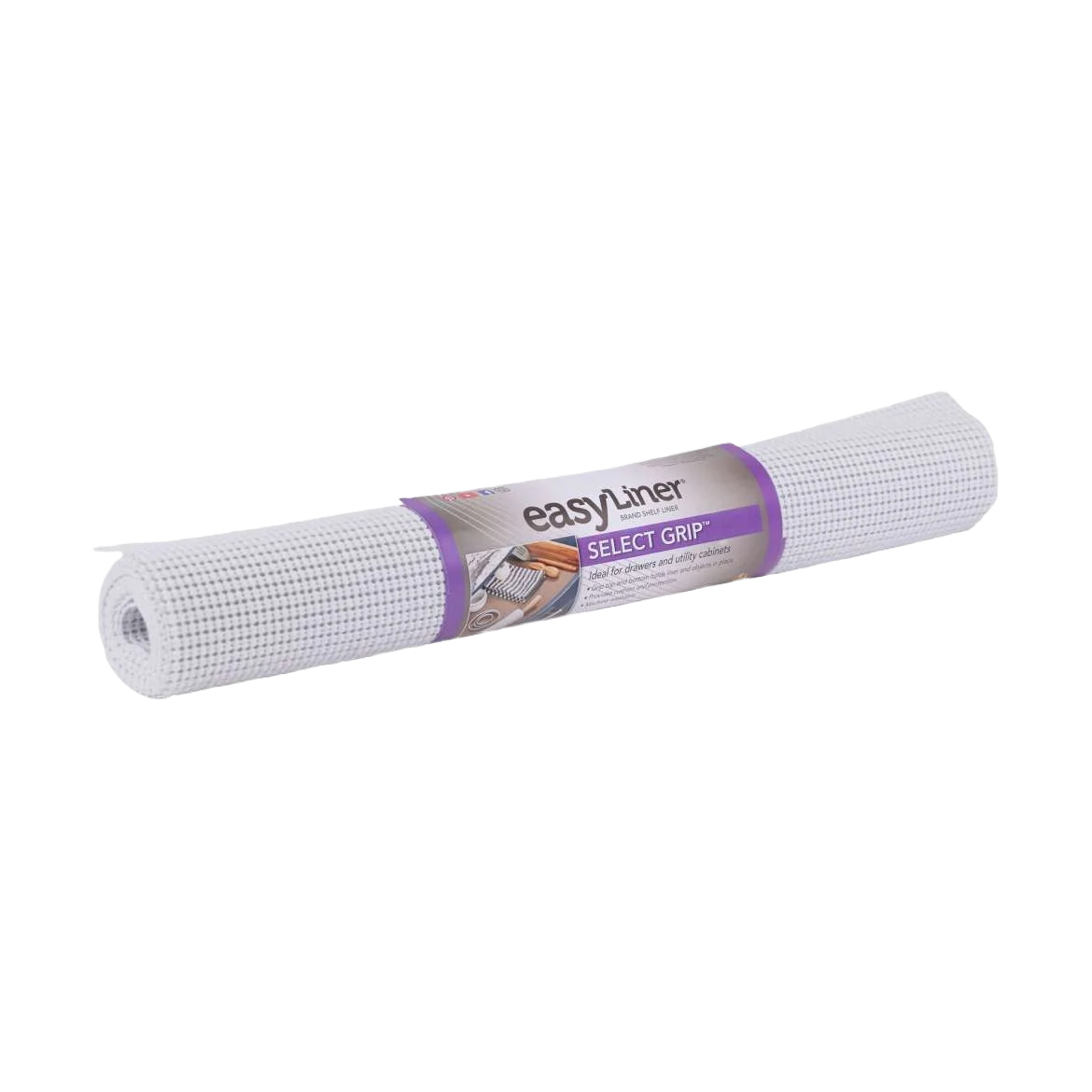 Traditional Duck Brand EasyLiner Select Grip White Shelf Liner 20 in. x 6 ft. Long-Lasting