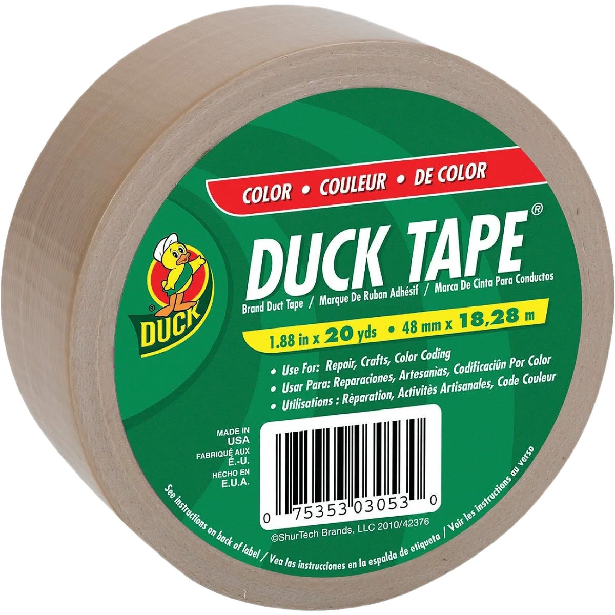 Verified Duck Brand Beige Duct Tape 1.88 in. x 20 yd. Trusted