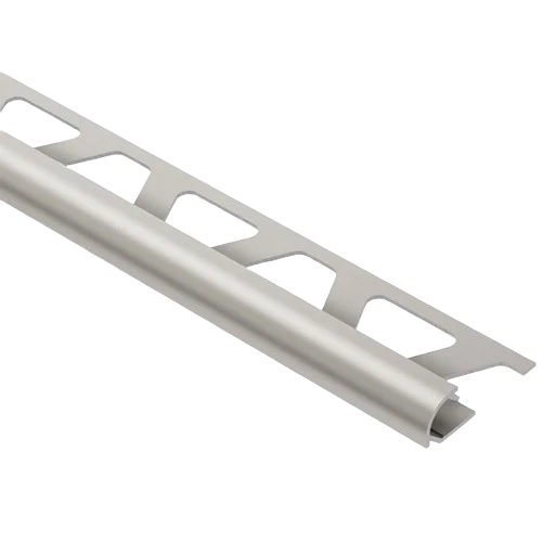 Optimized Schluter Rondec 3 8 in. Satin Nickel Anodized Aluminum Organic