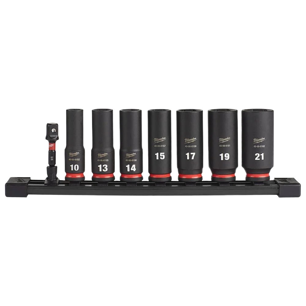 Artisan Milwaukee SHOCKWAVE™ Impact Duty™ 8-PC 3 8 Drive Metric 6 Point Socket Casual