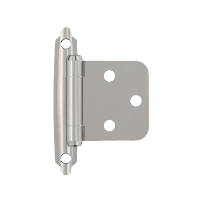 Trendy Amerock Varying Overlay Self-Closing Face Mount Polished Chrome Cabinet Hinge Recyclable