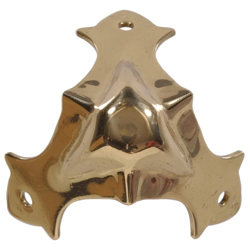 Sophisticated Hillman Bright Brass Solid Brass Decorative Corner 7 8 in. Unique
