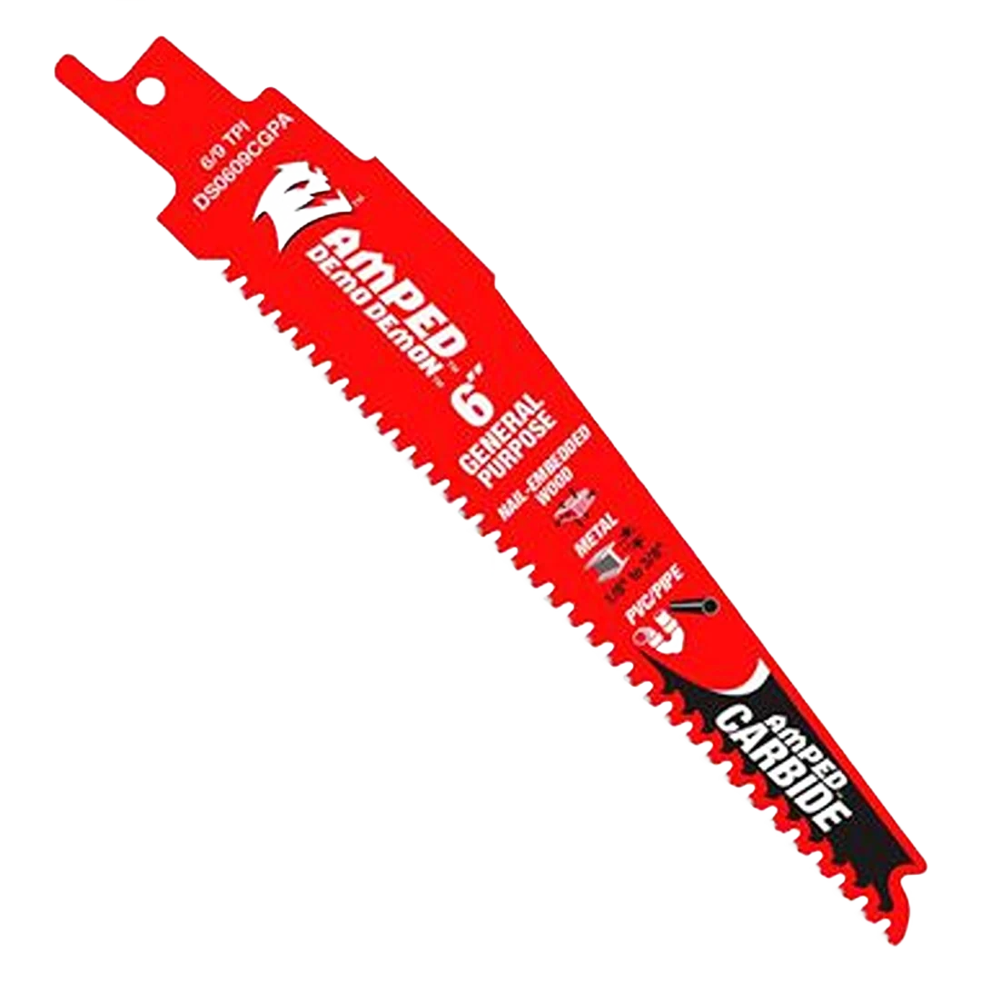 Exclusive Diablo 6 6 9TPI Amped Steel Reciprocating Saw Blade for General Purpose Cuts Secure