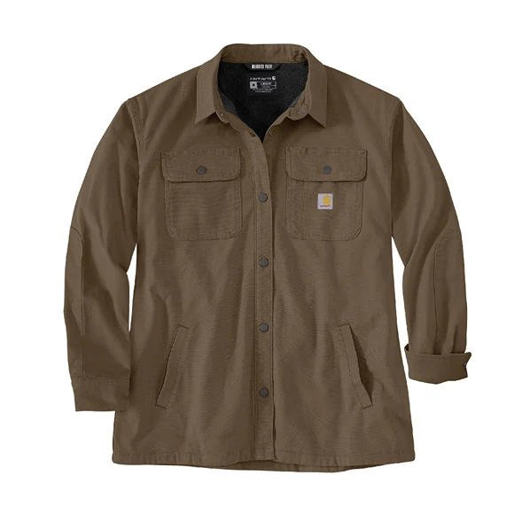 Trendy Carhartt Women’s Medium Tarmac Canvas Fleece Lined Shirt Jacket Trusted