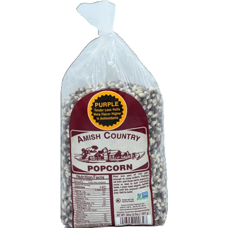 Versatile Amish Country Popcorn Purple Popcorn Bag 2 lb. Carefully Designed