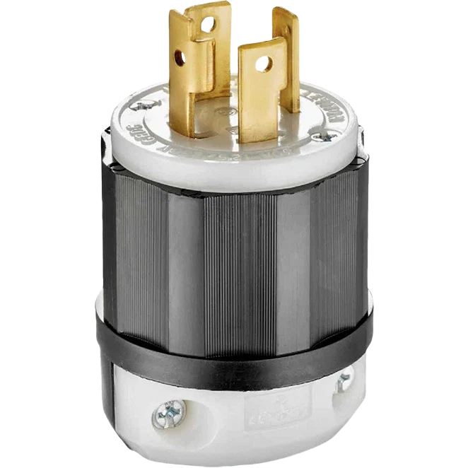 User-Friendly Leviton 30 Amp 4-Wire 3-Pole Industrial Grade Locking Cord Plug Recyclable