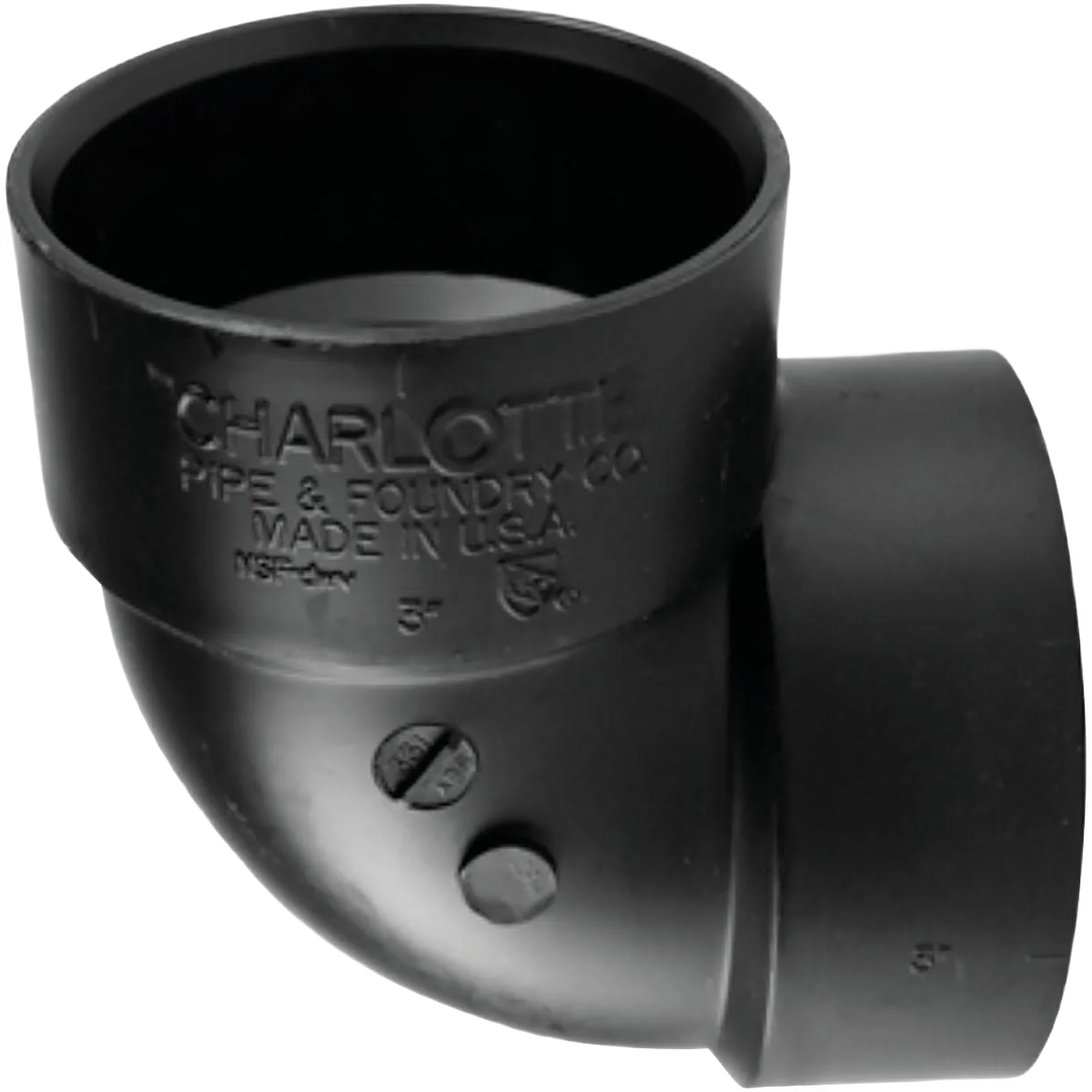 Carefully Designed Charlotte Pipe 2 In. Hub x Hub 90 Deg. Vent ABS Elbow Modern