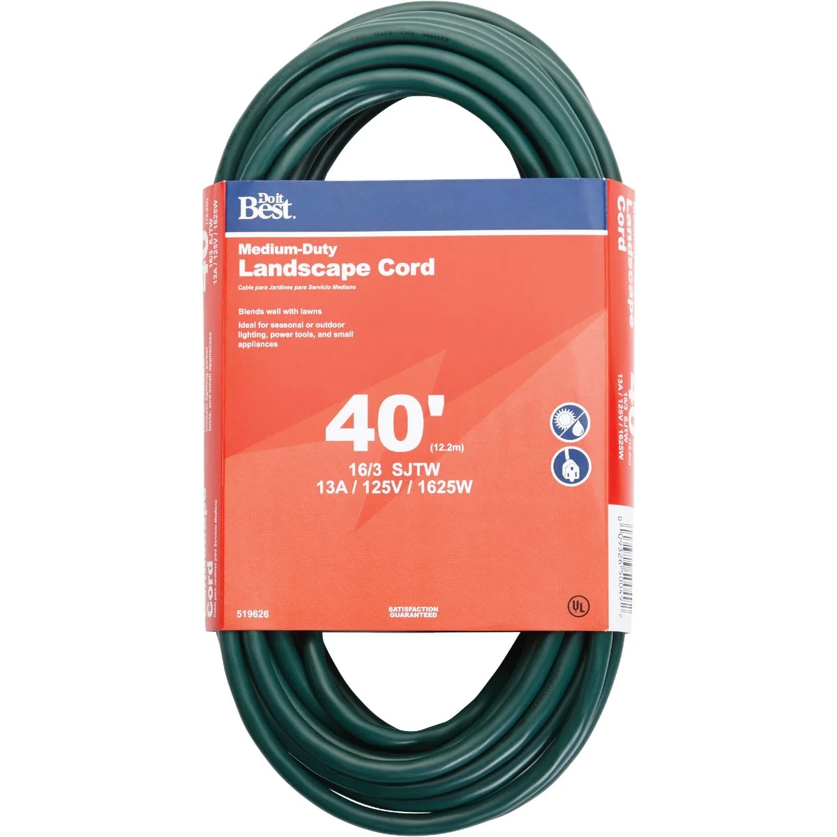 High-Performance Do it Green 16 3 Landscape Extension Cord 40 ft. Lightweight