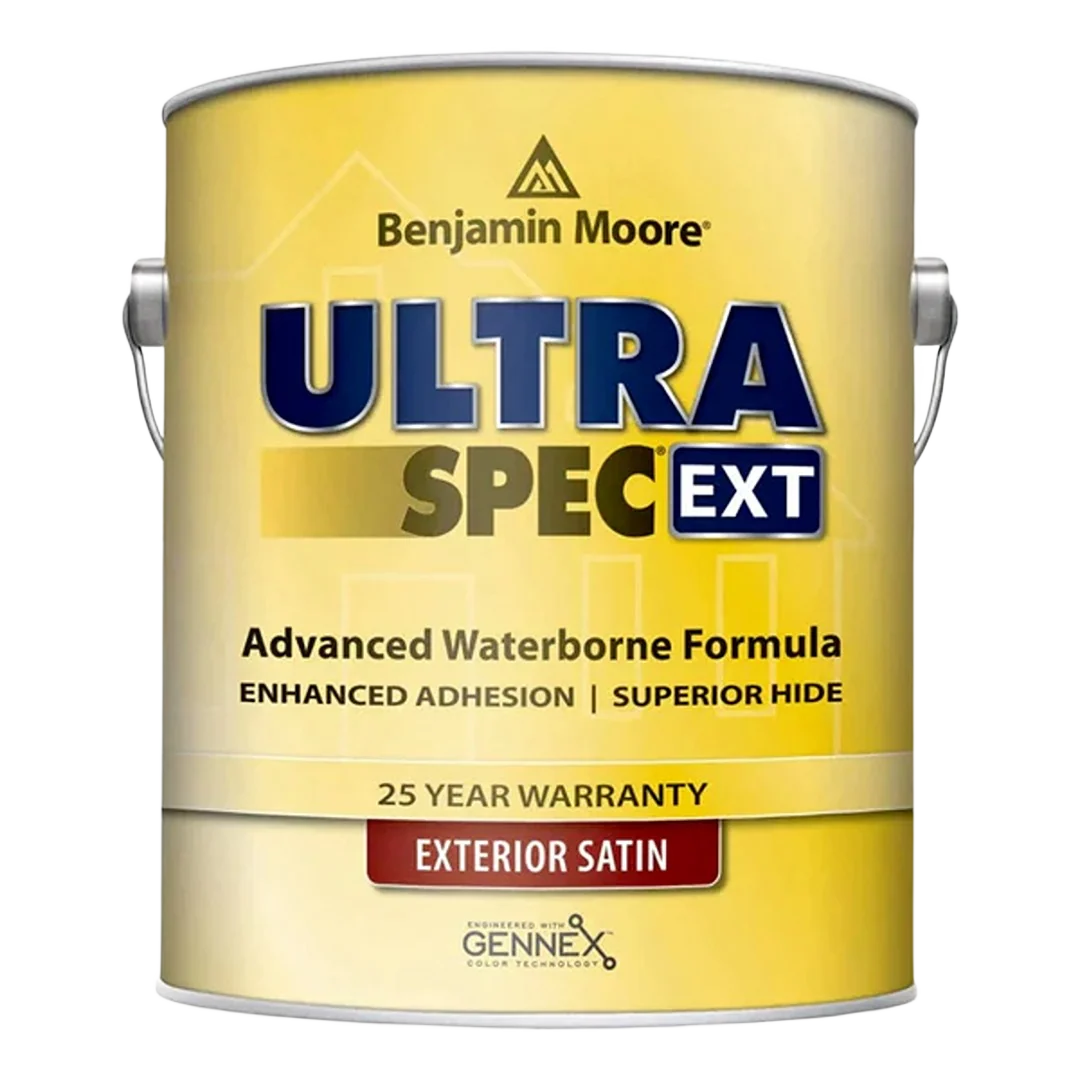 Clean Benjamin Moore Ultra Spec 4X Satin Tintable Base Exterior Paint 1 Gallon Specialty