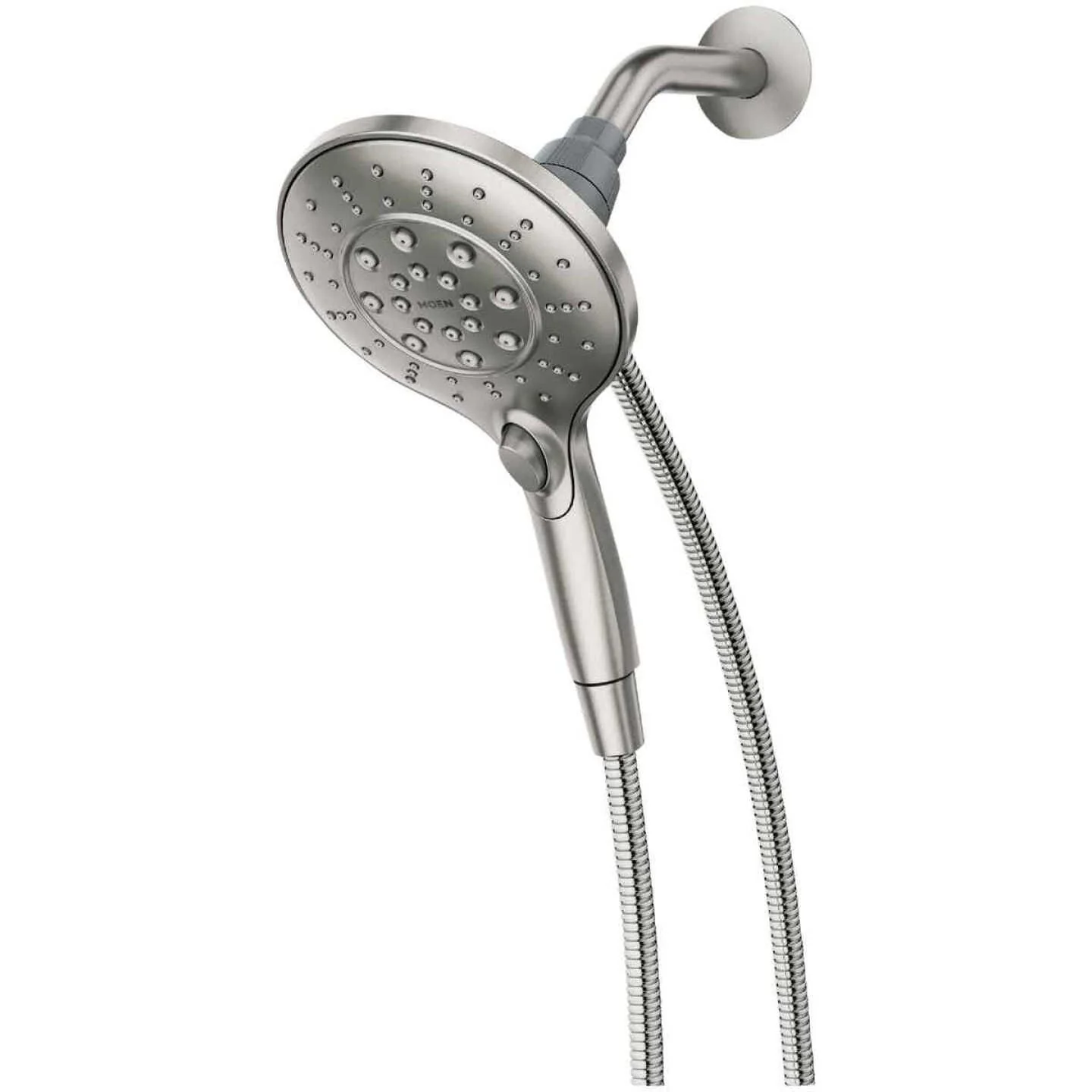 Selected Moen Engage Brushed Nickel 6 Function Spray Handheld Shower 5.5 in. Solid