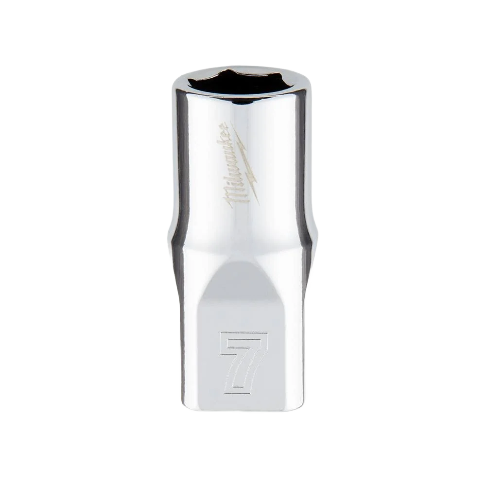 Excellent Milwaukee 1 4 Drive 7-mm 6-Point Socket w FOUR FLAT™ Sides Detailed