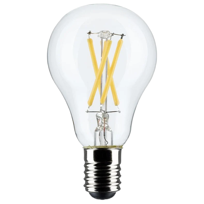 Environmentally Friendly Satco 5.5 Watt A15 LED Clear Intermdiate Base Light Bulb Dependable