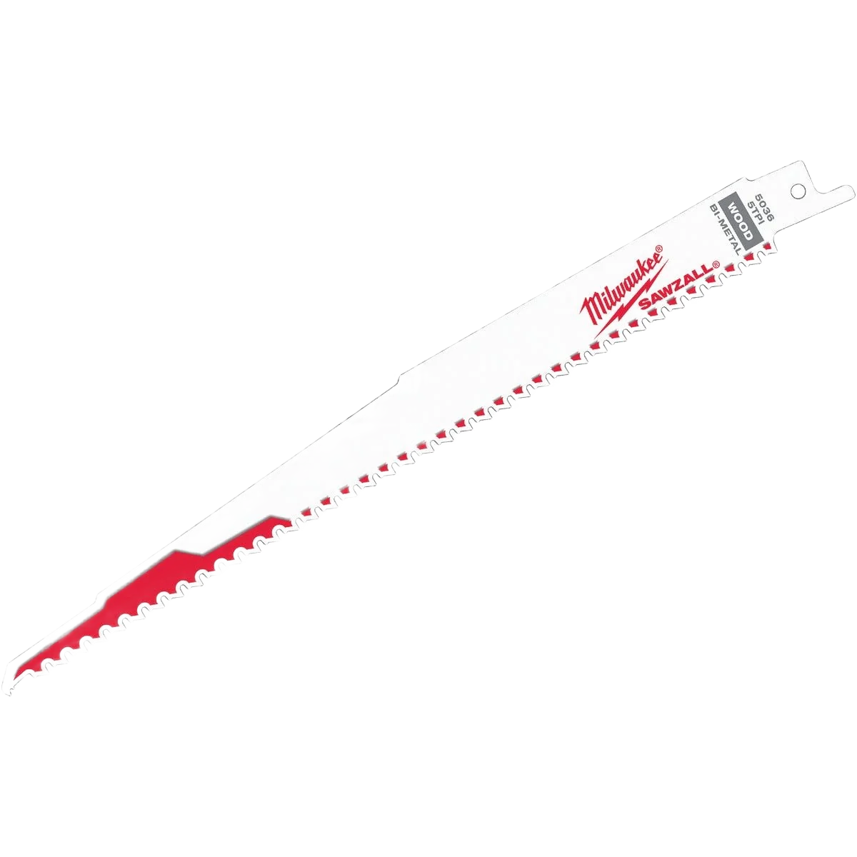 Specialty Milwaukee SAWZALL® 9 5-TPI Wood-Cutting Reciprocating Blades 5-Pack Crafted