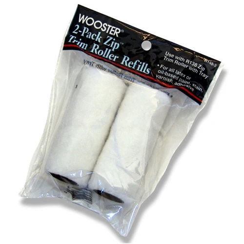 Smooth Wooster 3 in. Zip Trim Roller Refill 2-Pack Traditional