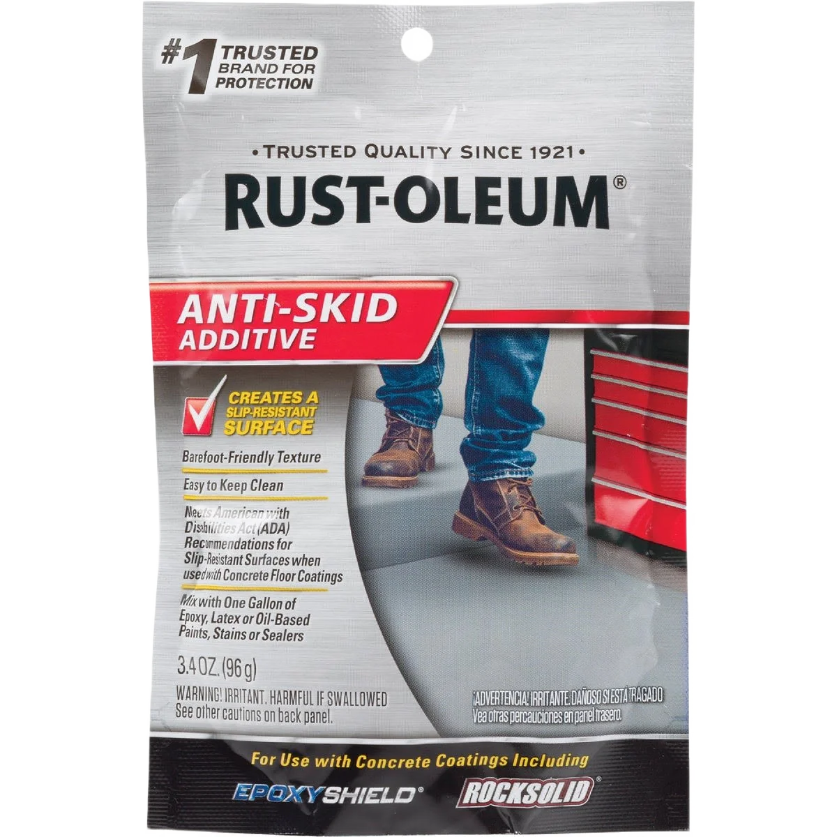 Premium Rust-Oleum Anti-Skid Paint Additive 3.4 oz. Unique