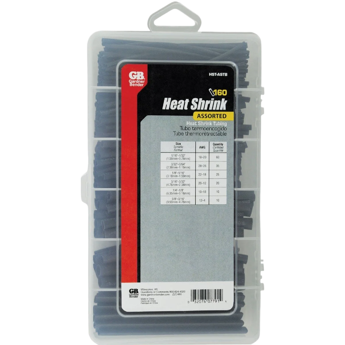 Selected Gardner Bender Thin-Wall Contractor Pack Heat Shrink Tubing Solid