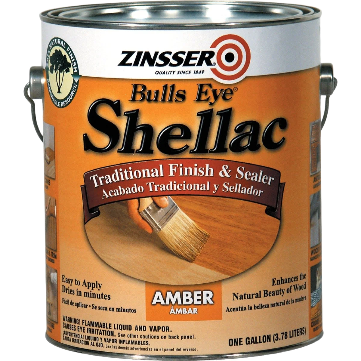 Trendy Zinsser Amber Bulls Eye Shellac Gallon Innovative