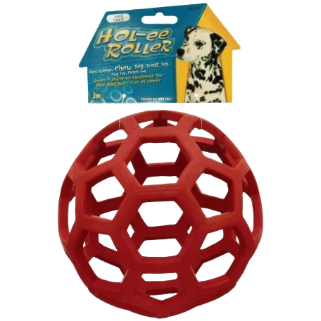 User-Friendly Petmate Jumbo Red HOL-EE Roller Dog Toy 8 in. Minimalist