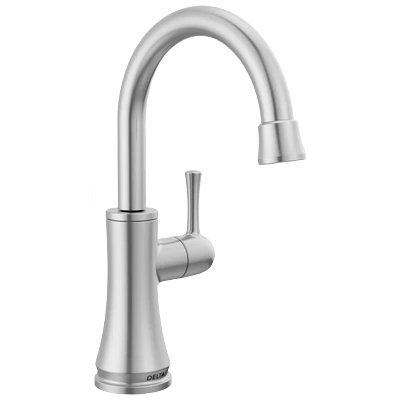Authentic Delta Transitional Arctic Stainless Beverage Faucet Lightweight