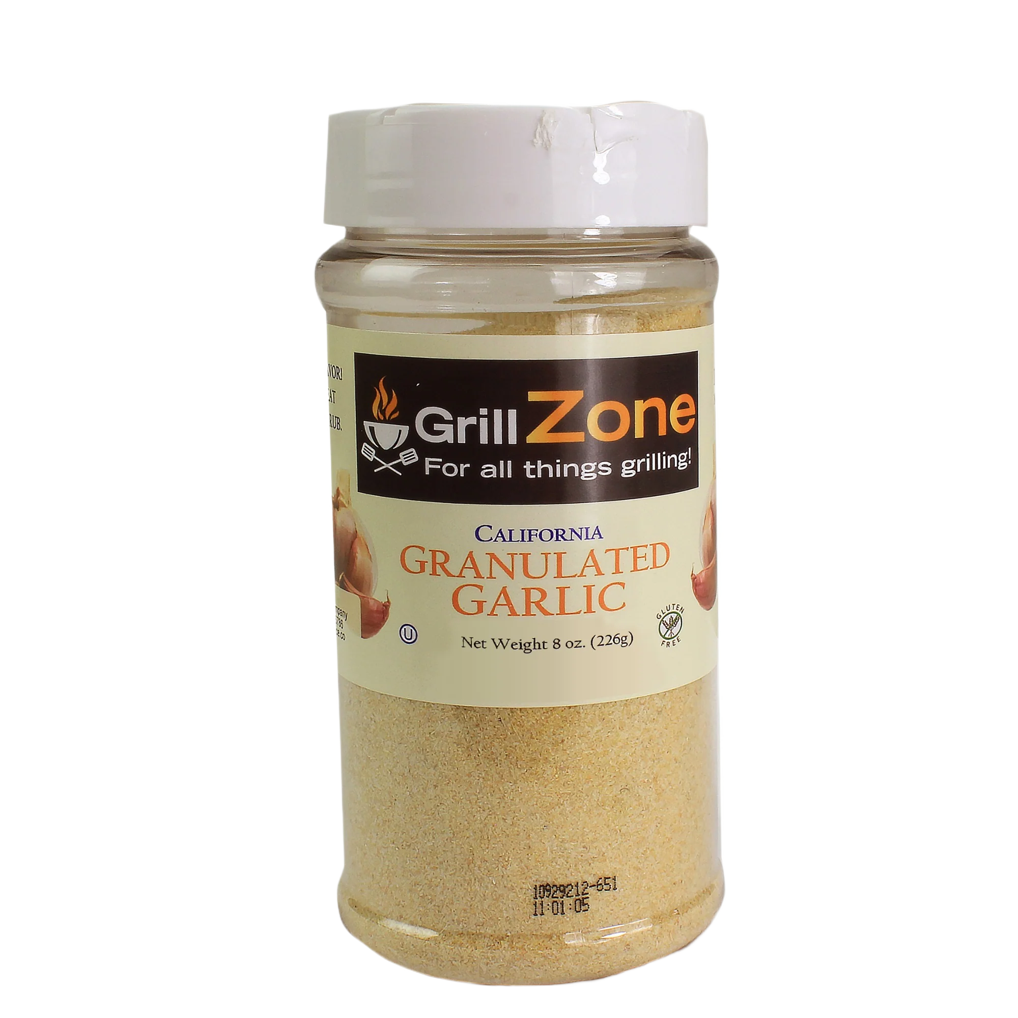Official Grill Zone California Granulated Garlic 8 oz. Artisan