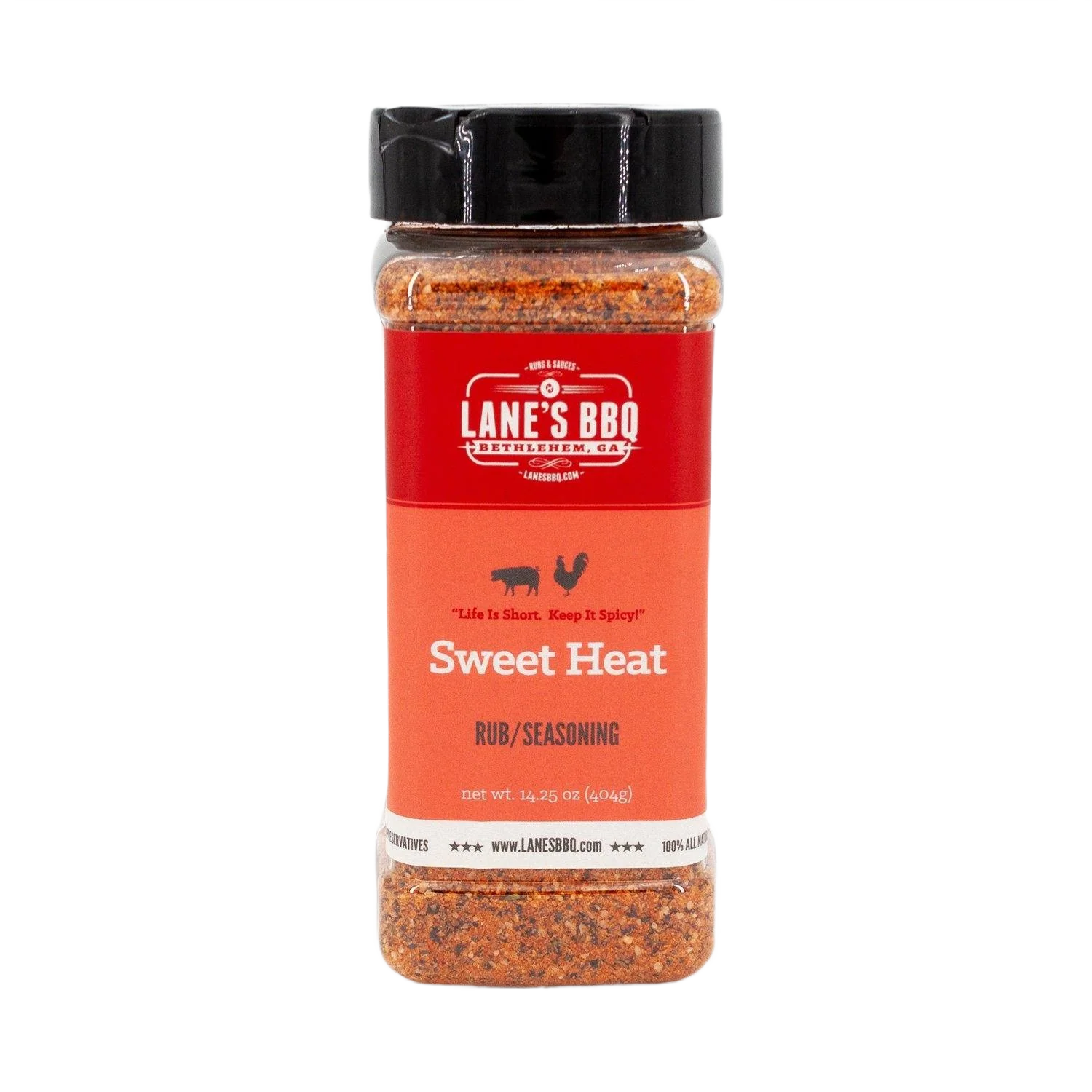 Genuine Lane’s Sweet Heat Rub 14.25 oz. Breathable