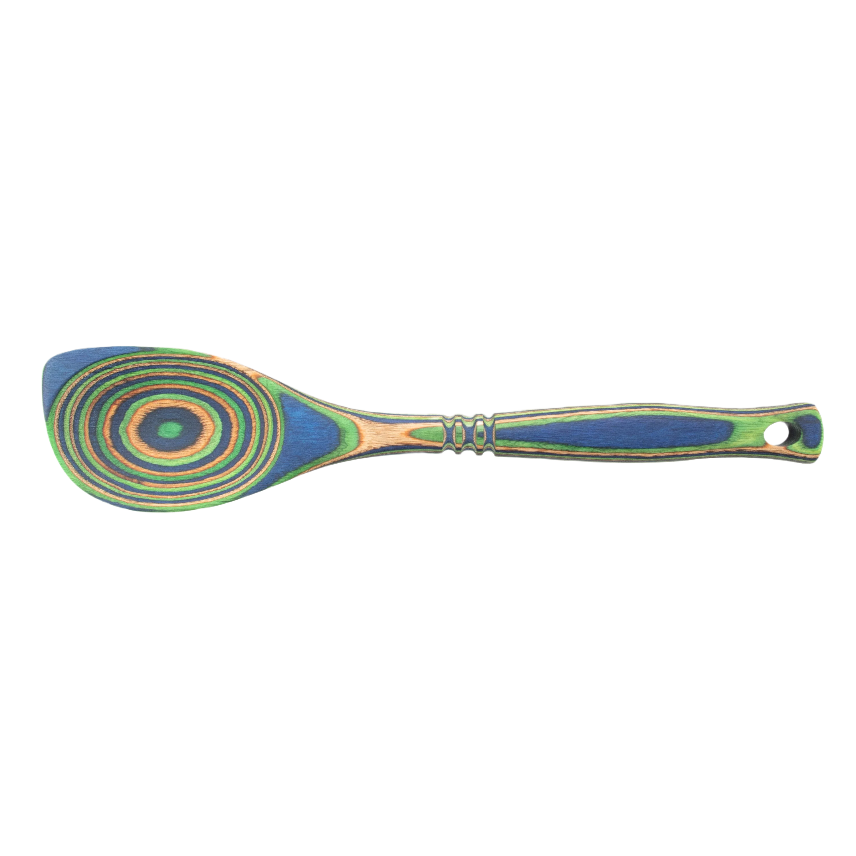 Contemporary Island Bamboo Pakka Wood Peacock Corner Spoon Convenient