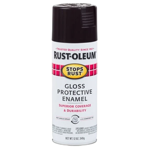 Versatile Rust-Oleum Dark Walnut Gloss Protective Enamel Spray Paint 12 oz. Classic
