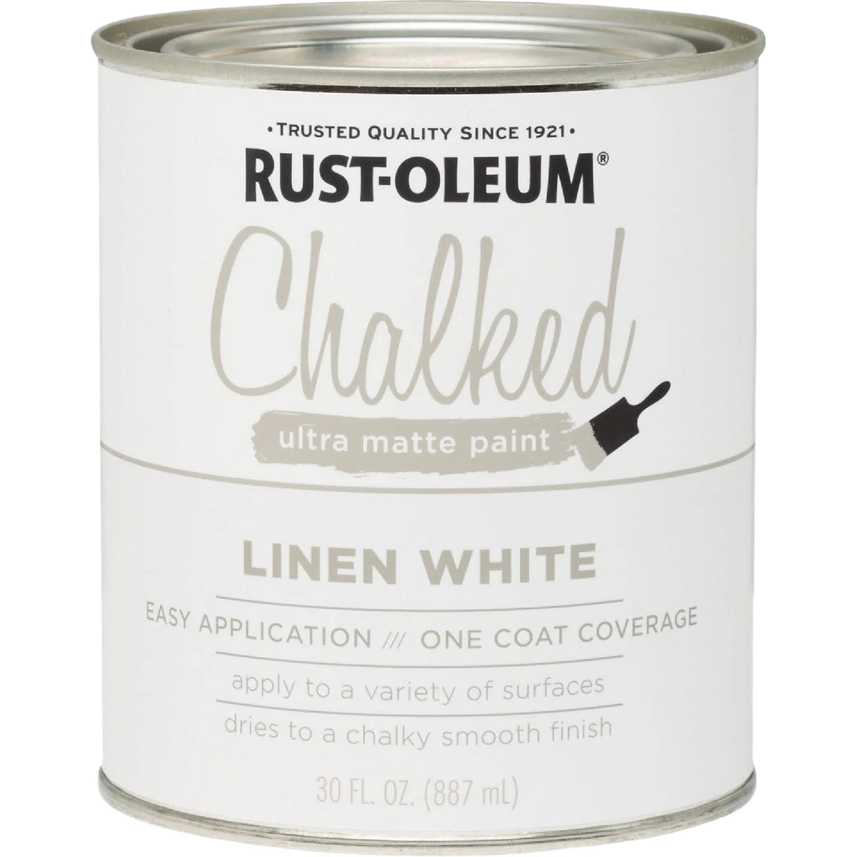 Healthy Rust-Oleum Chalked Linen White Ultra Matte Chalk Paint 30 oz. Fast