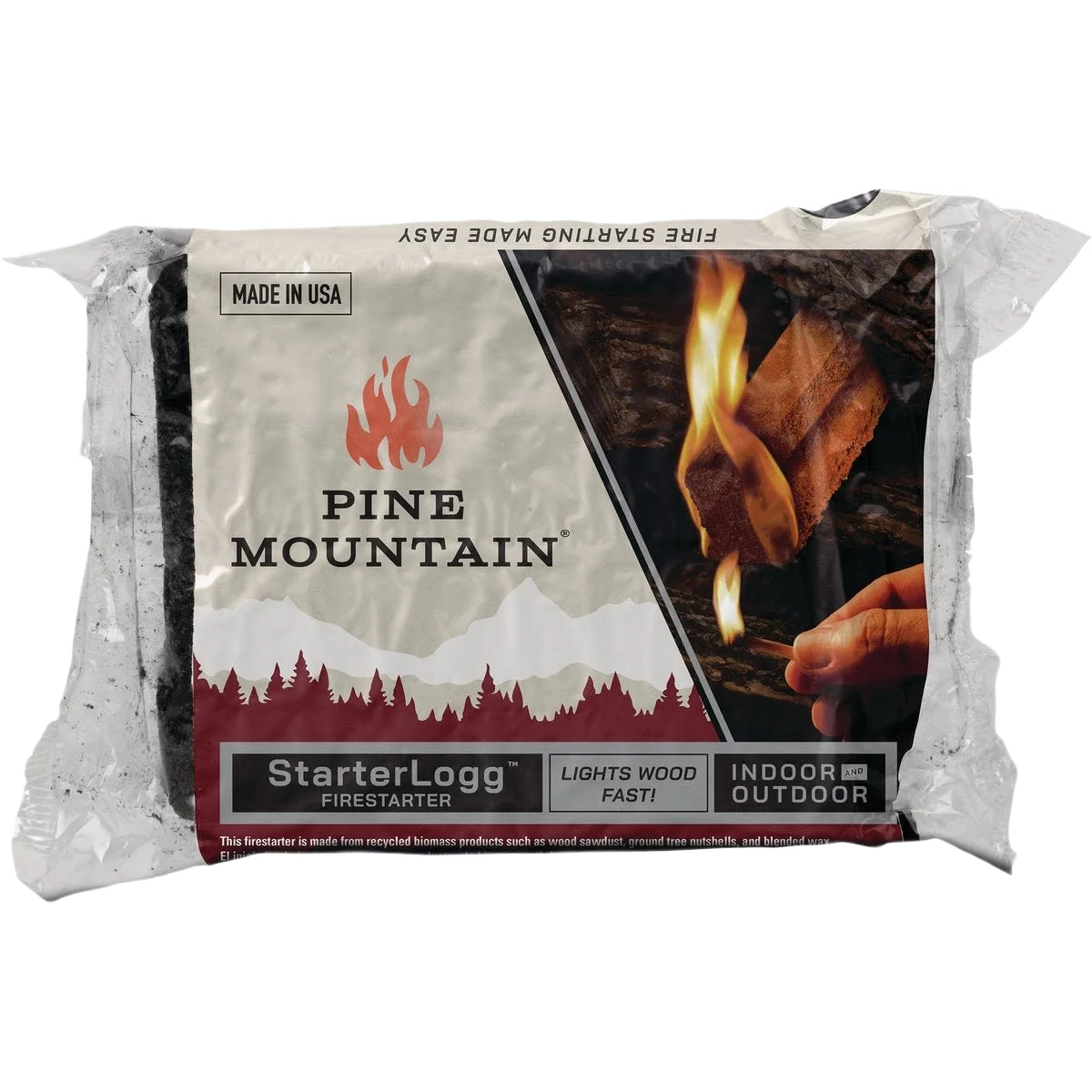 Superior Pine Mountain StarterLogg Indoor Outdoor Fire Starter 24-Pack Sustainable