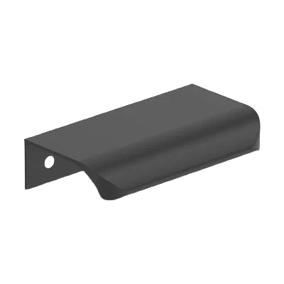 Comfortable Amerock Streamline Tab 3 Length Matte Black Cabinet Edge Pull Recyclable