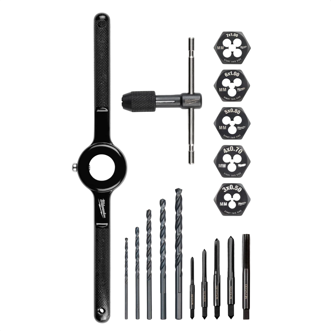 Smart Milwaukee 17PC Metric Tap and Die Set Exclusive