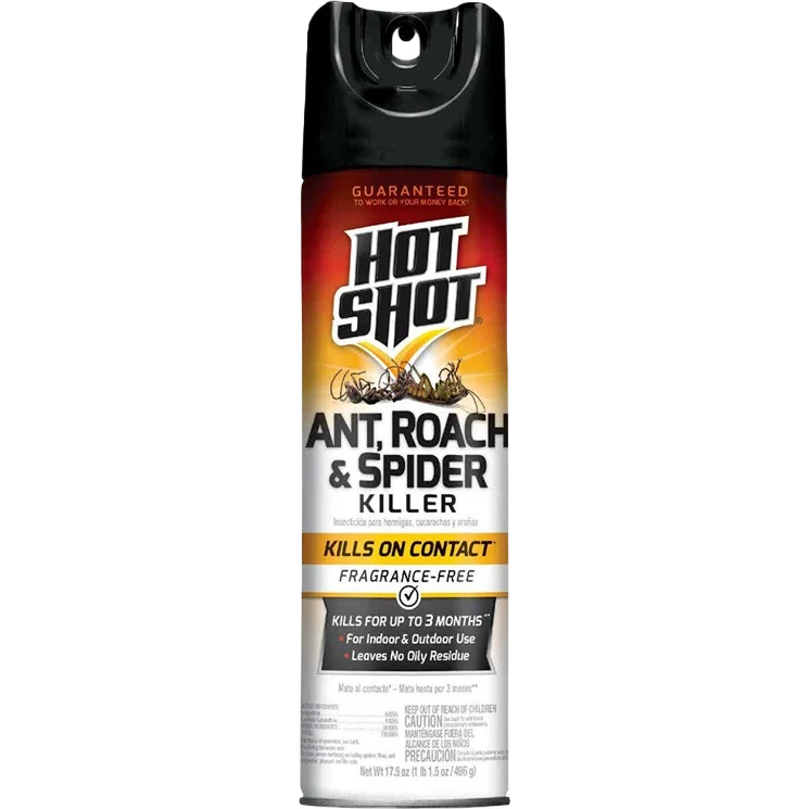 Professional Hot Shot Ant Roach Spider Killer Spray 17.5 oz. Convenient