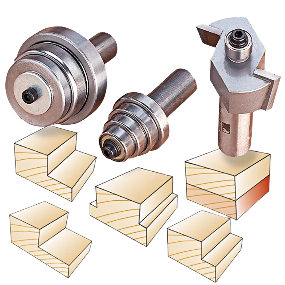 Smart Whiteside Multi-Rabbet Bit Set 1 4 in. SH x 1 2 in. CL x 1-3 8 in. LD Unique