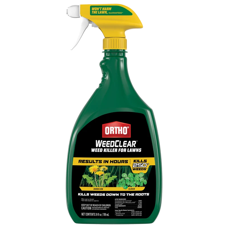 Exceptional Ortho WeedClear Weed Killer Spray for Lawns 24 oz. Breathable