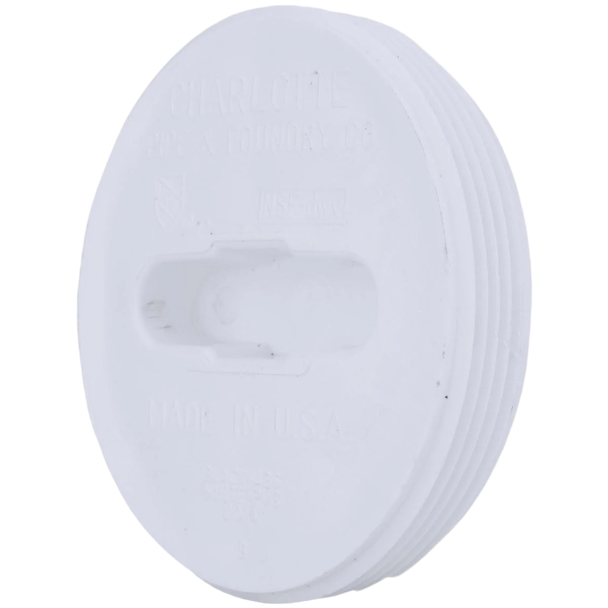 Long-Lasting Charlotte Pipe 4 In. Schedule 40 DWV Toe-Saver Floor Plug Premium
