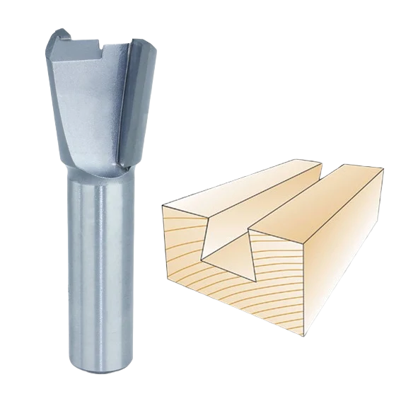 Practical Whiteside Dovetail Bit 1 2 in. SH x 7 8 in. LD x 7 deg. Pure