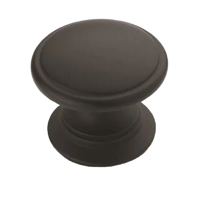 Solid Amerock Ravino 1-1 4 Diameter Matte Black Cabinet Knob Traditional