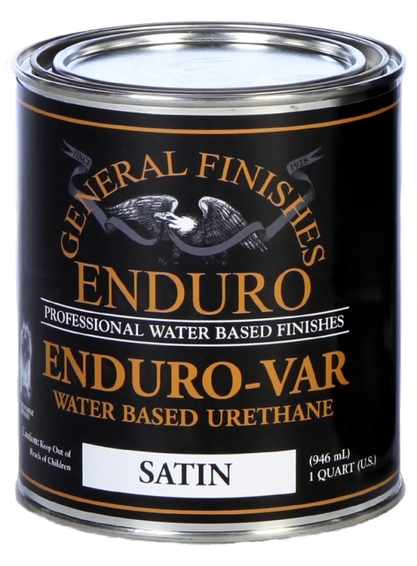 Unique General Finishes Enduro-Var Water Based Urethane Satin Quart Fine