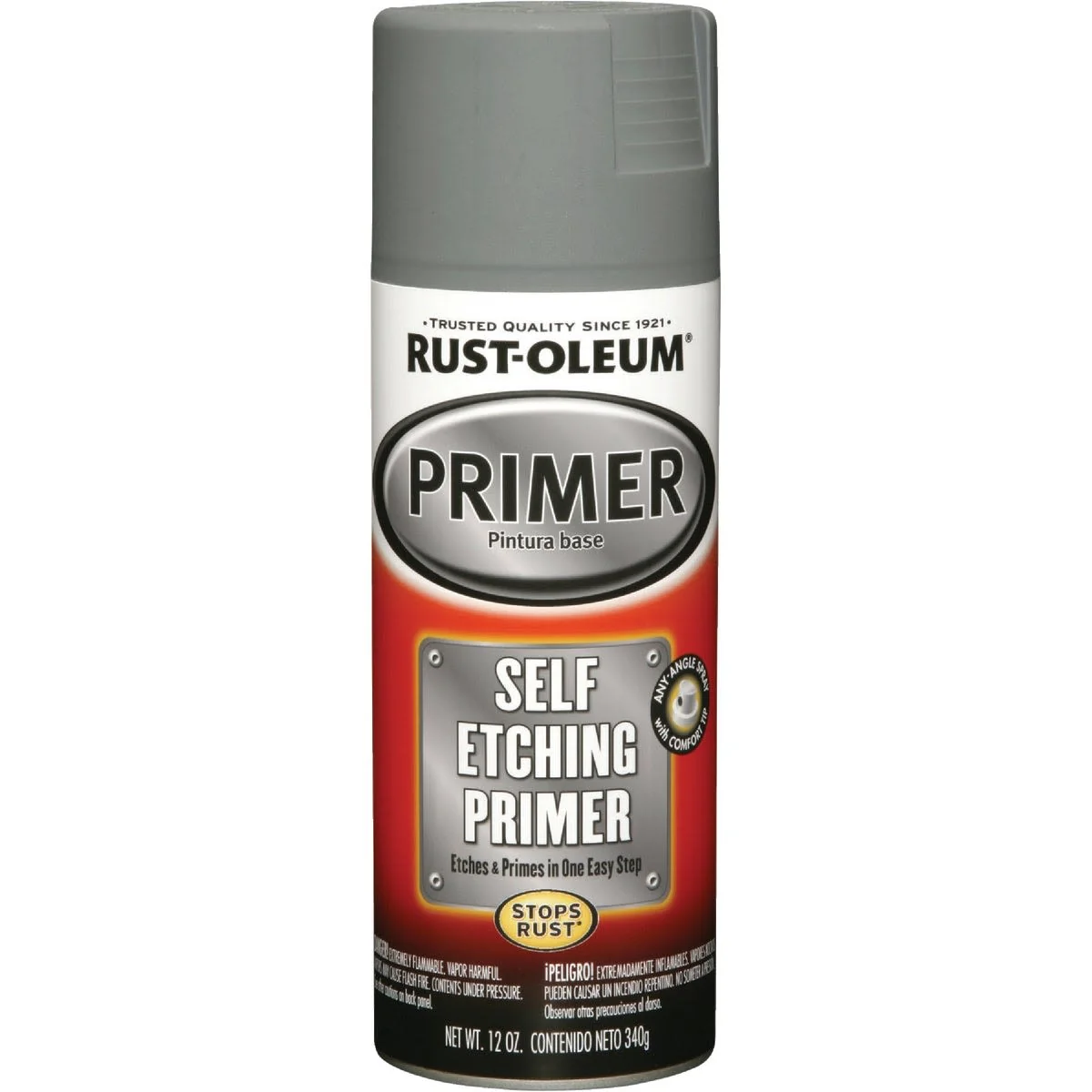 Prestigious Rust-Oleum Dark Green Stops Rust Self Etching Filler Primer Spray 12 oz.