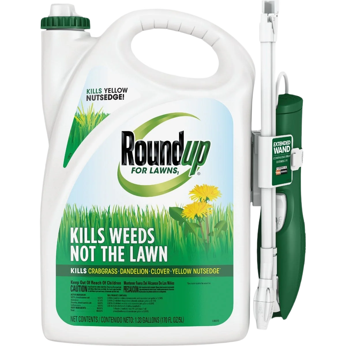 Healthy Roundup Spray with Extended Wand for Northern Lawns 1.33 gal. Fashionable