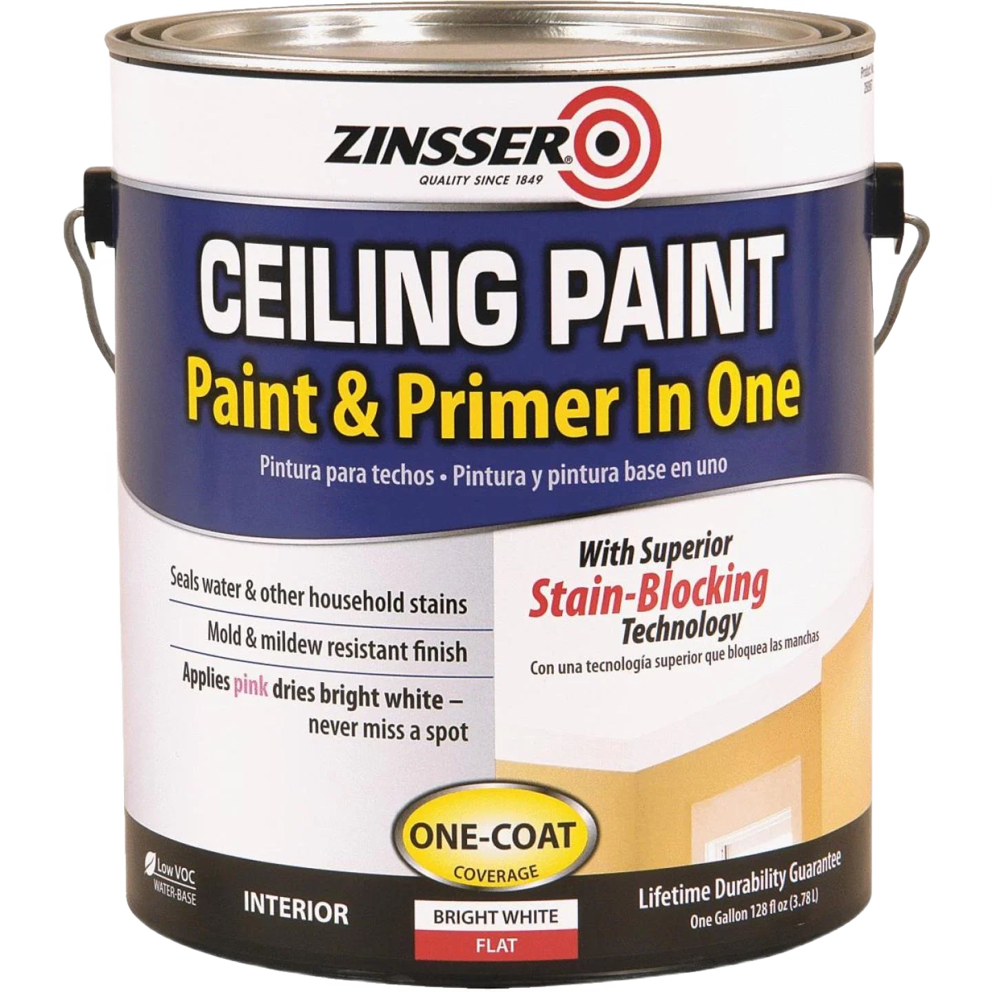 High-Performance Zinsser Latex Bright White Ceiling Paint 1 Gallon Outstanding