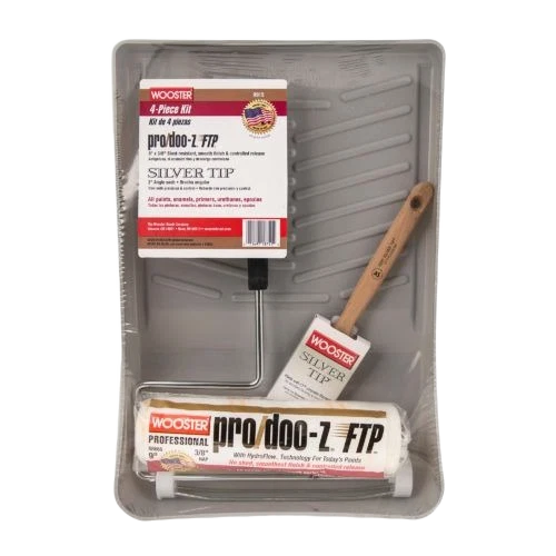 Top-Quality Wooster Pro DOO-Z FTP 3 8 in. Roller Silver Tip Kit Professional