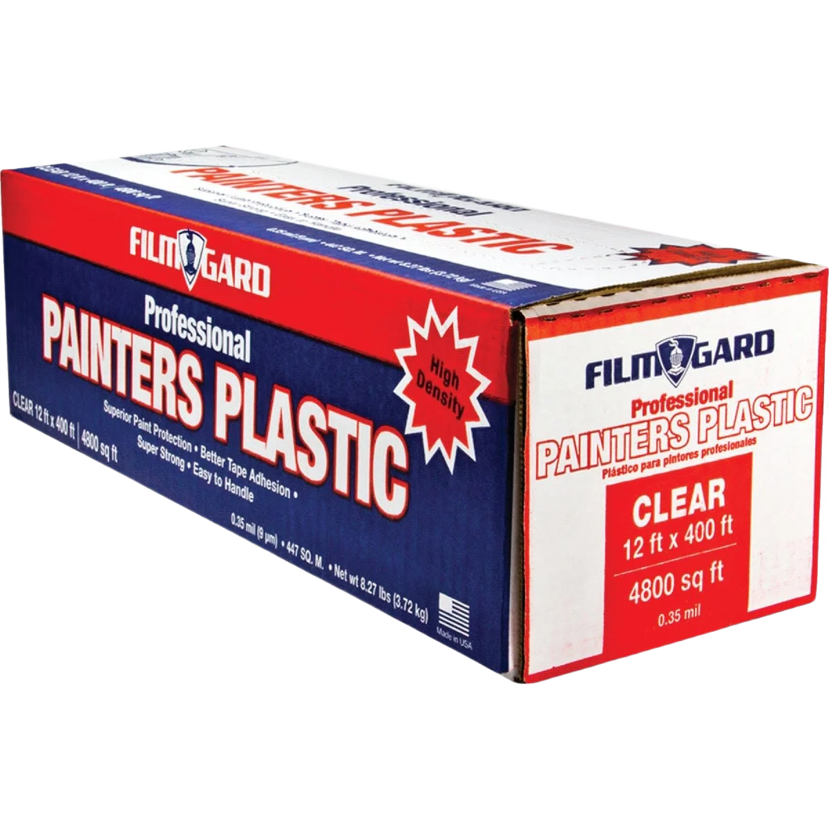 Unique Film-Gard Professional Painter’s Clear Plastic Drop Cloth 12 x 400 ft. Relaxed