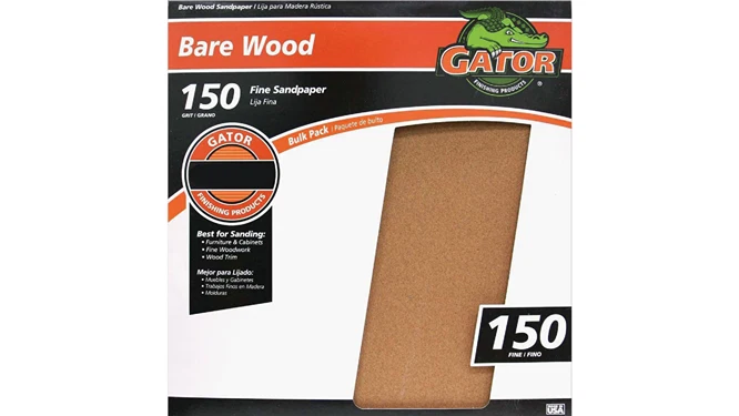 Organic Gator 9 x 11 150-Grit Fine Sandpaper Single Sheet World-Class