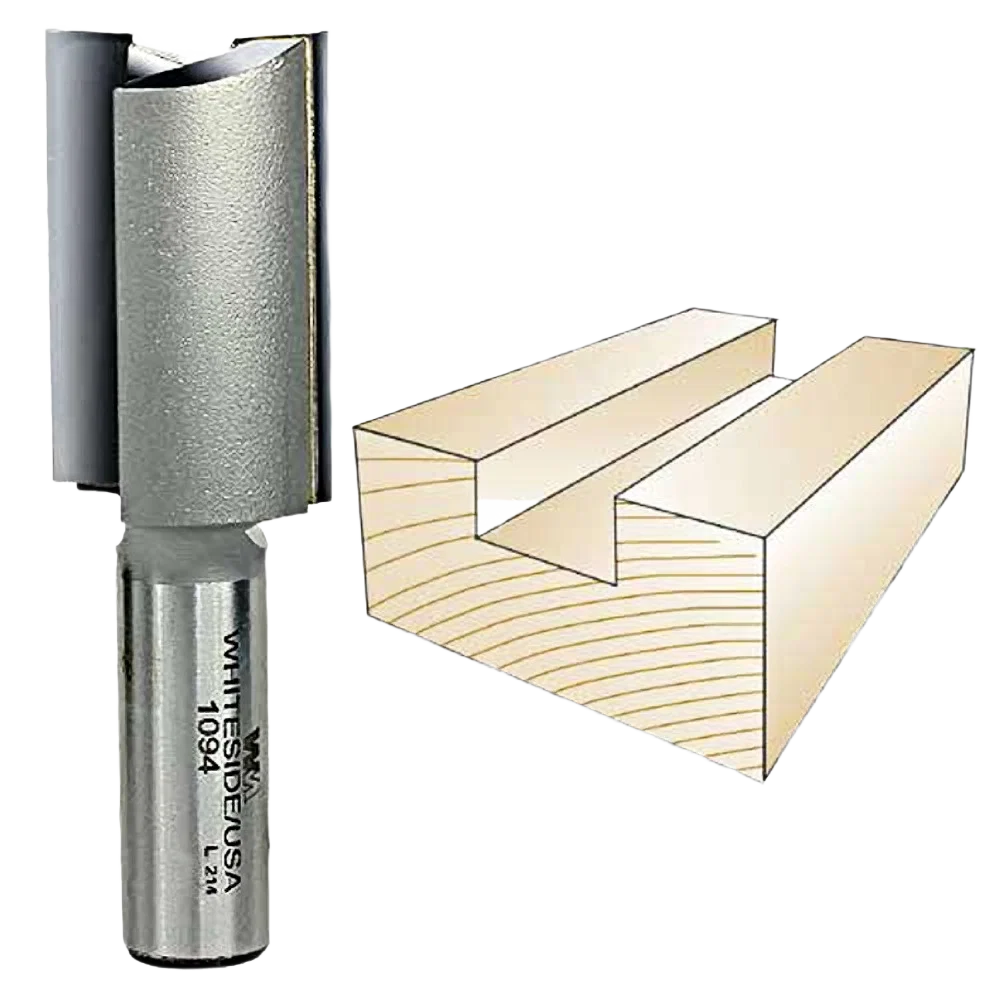 Elite Whiteside Straight Bit 1 2 in. SH x 1 in. CD x 1-1 2 in. CL Efficient