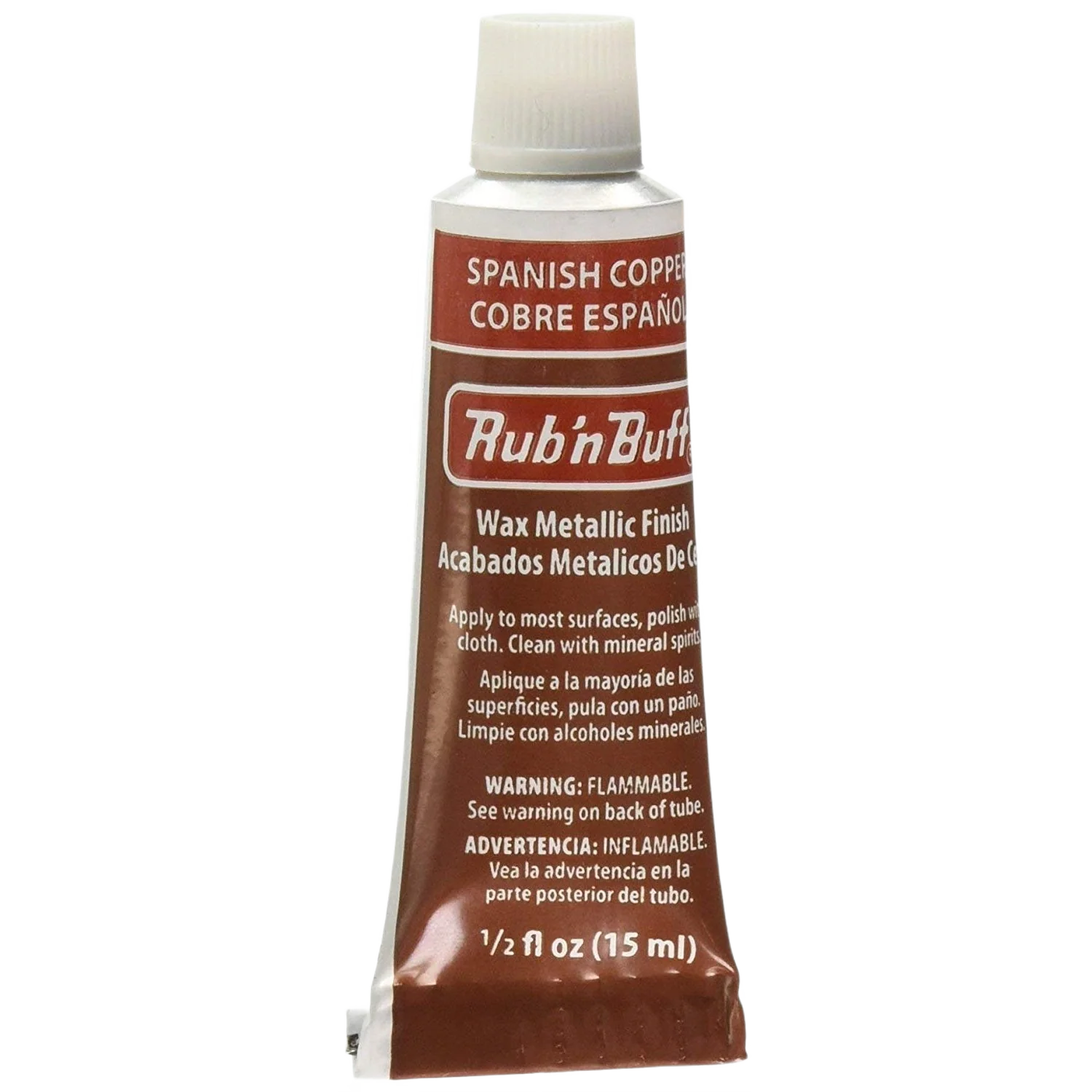Unique Notions Rub ‘n Buff Wax Spanish Copper Metallic Finish 0.5 fl. oz. Certified