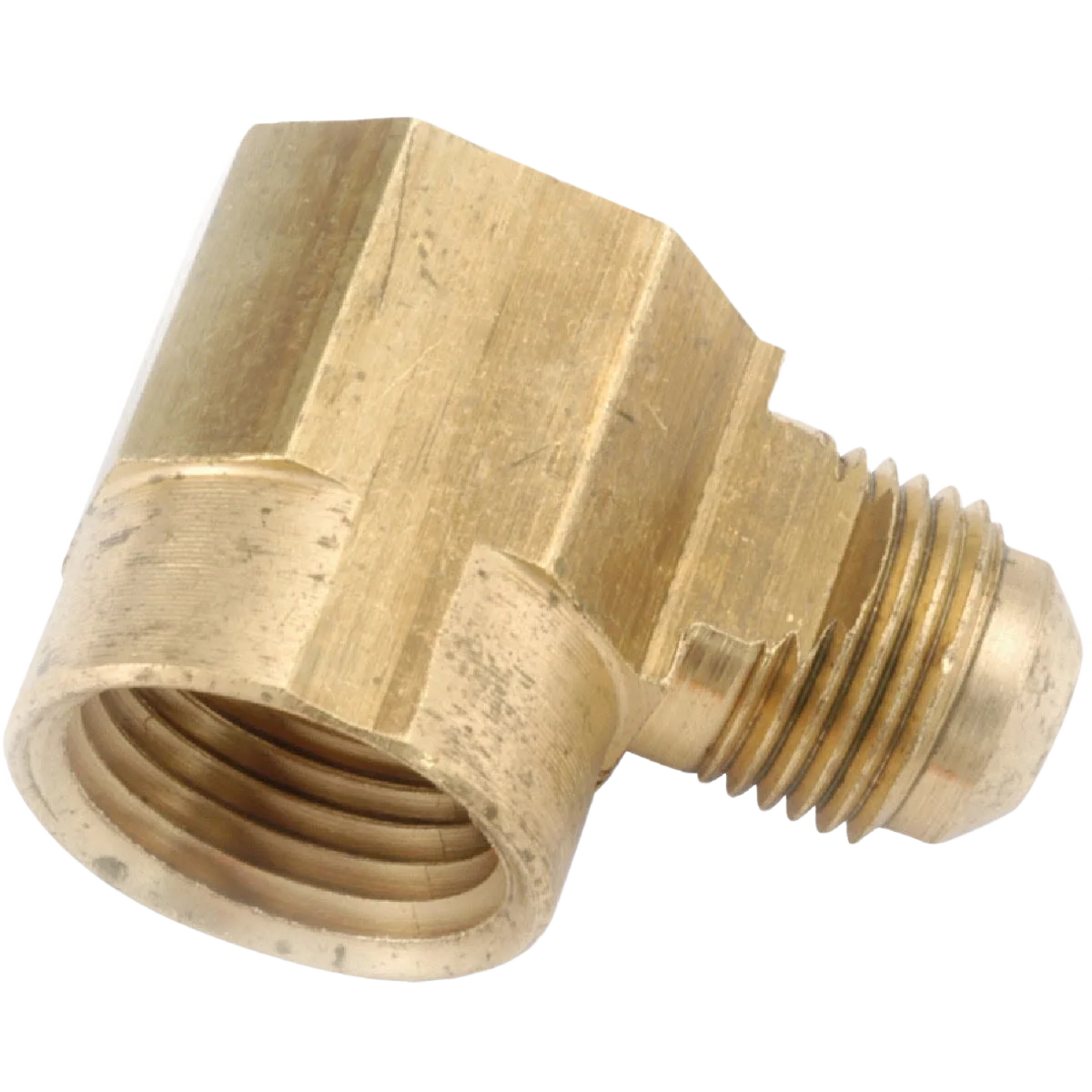 Pure Anderson Metals Female 90 Deg. Flare Brass Elbow 1 2 In. x 3 8 In. Environmentally Friendly